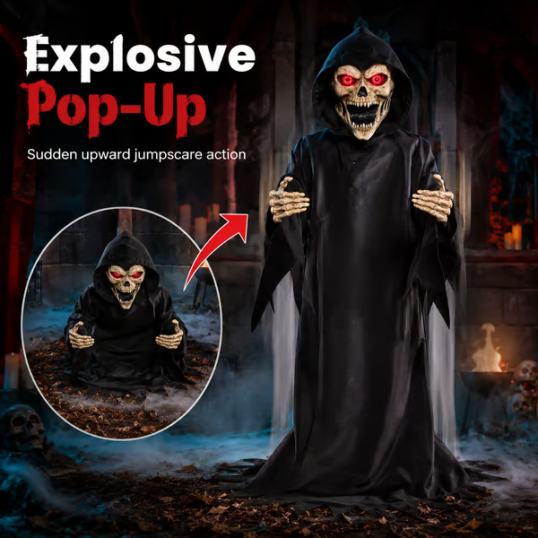 Screaming Reaper Pop-Up Ambush Animatronic🔊