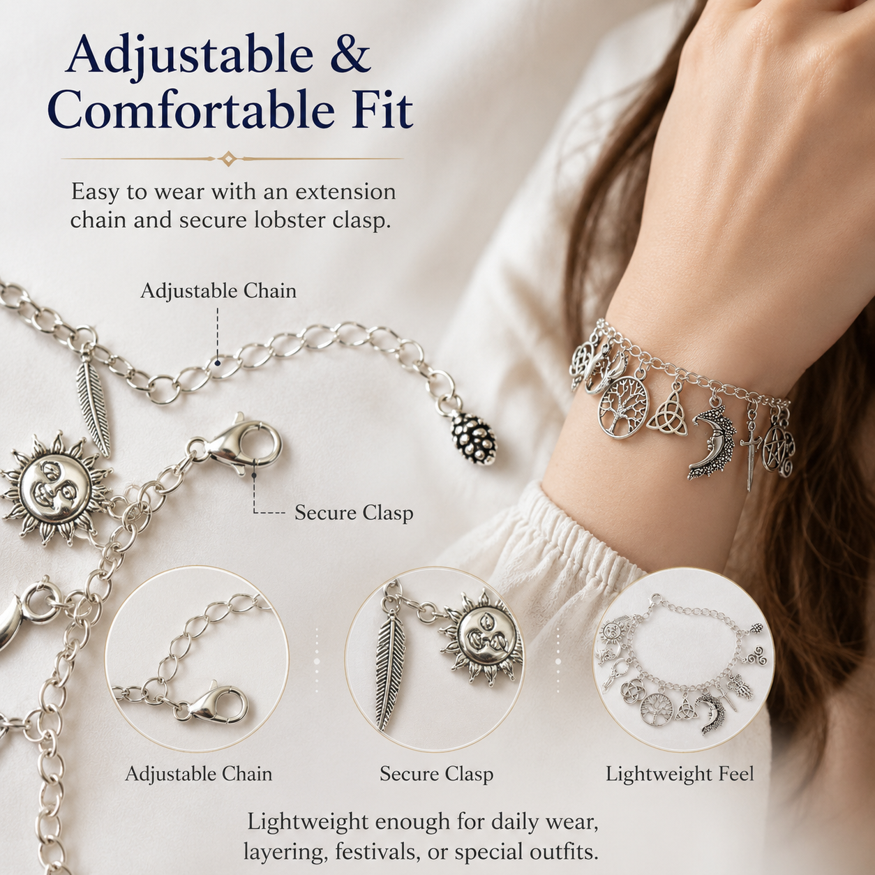 🔥Limited Time 50% Off✨Vintage Witchy Charm Bracelet