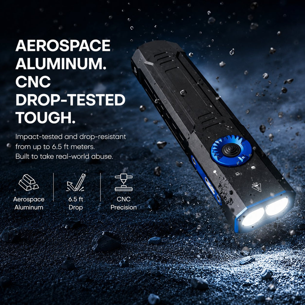 Turn Night Into Day: The Pocket-Sized High-Lumen Flashlight Built Like an Armor 🔦⚡️