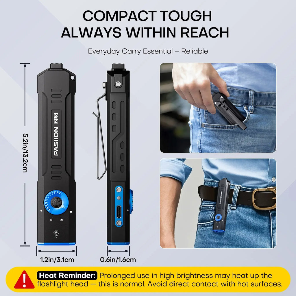 Turn Night Into Day: The Pocket-Sized High-Lumen Flashlight Built Like an Armor 🔦⚡️