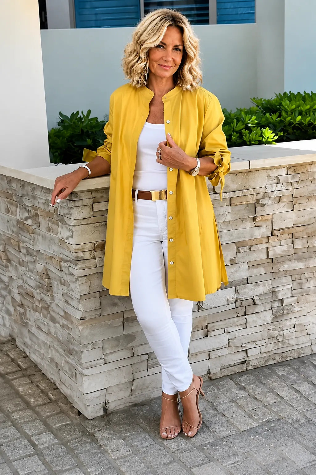 Solid Color Long Cotton Shirt Jackets Women Swing Shap Flattering