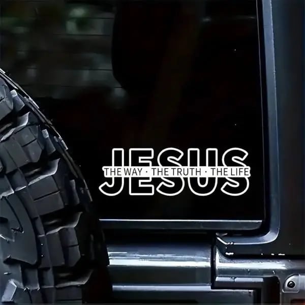 🔥Last Day 49% OFF - ✝️Bumper Stickers Jesus The Way The Truth The Life Christian Vinyl Decal