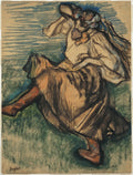 Dancer in Ukrainian Dress by Edgar Degas - Impressionist canvas print