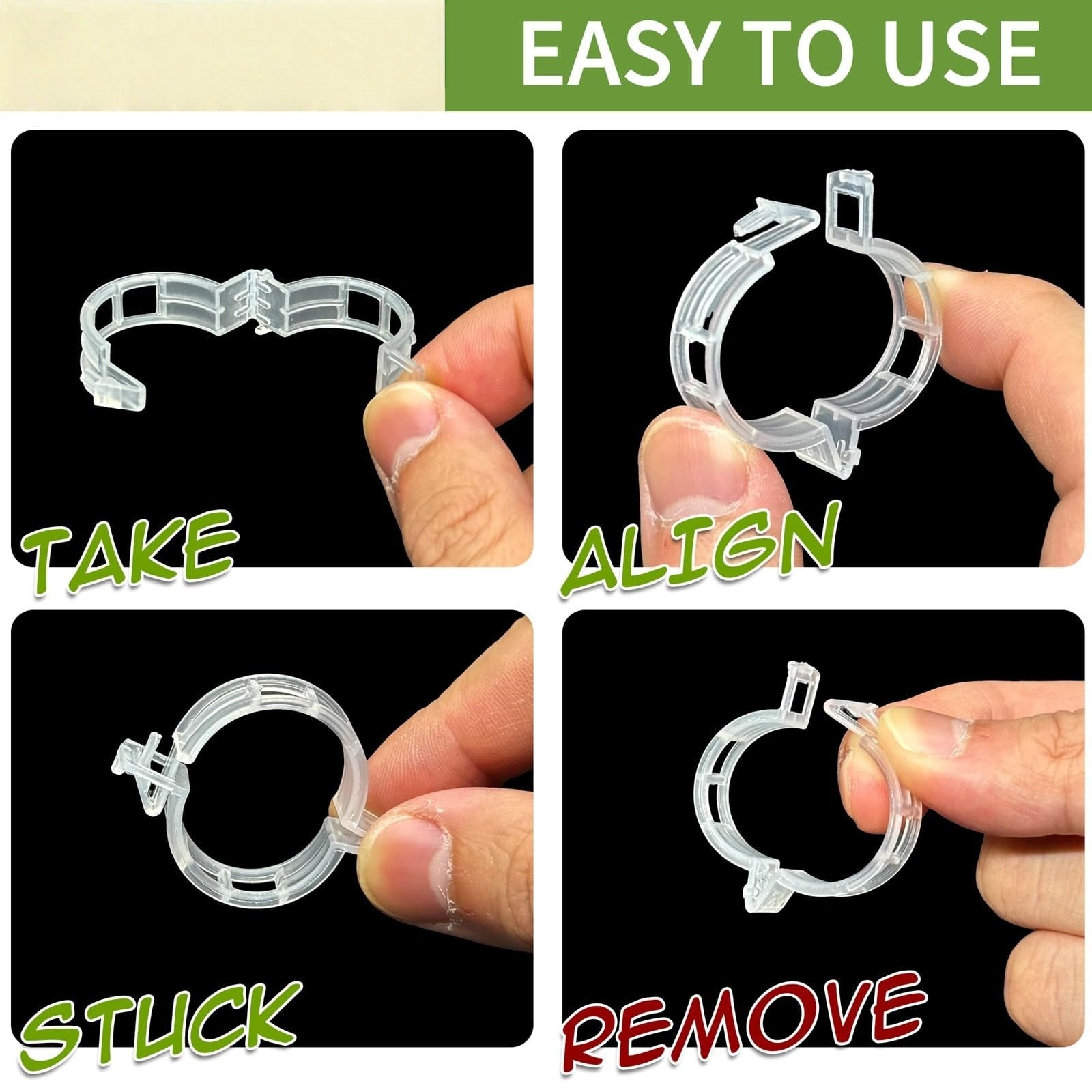 300Pcs Heavy-Duty Tomato Trellis Clips