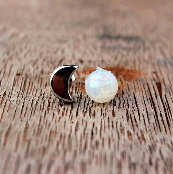 Moon Sun Star Stud Earrings