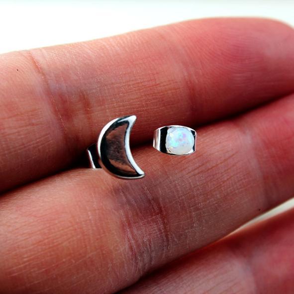 Moon Sun Star Stud Earrings