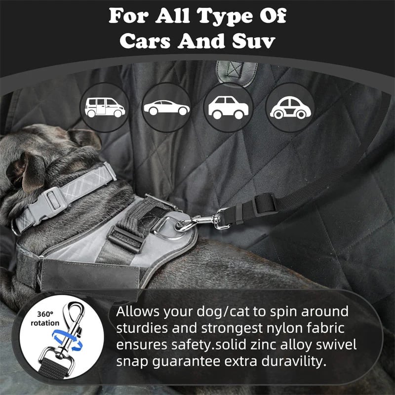 2-in-1 Dog Car Seat Belt & Walking Leash