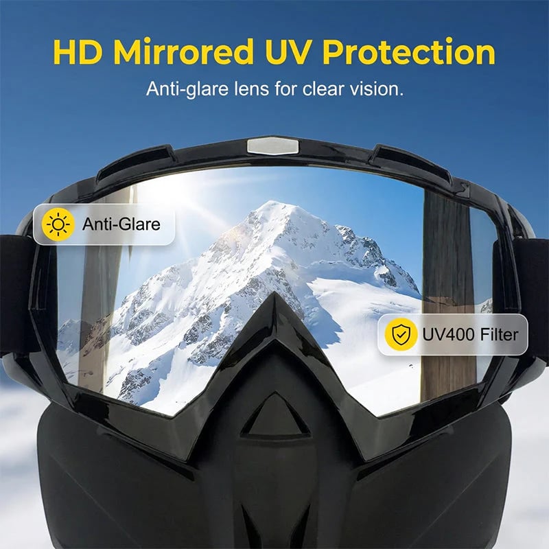🔥LIMITED-TIME 46% OFF - Detachable Full Face Goggle Mask