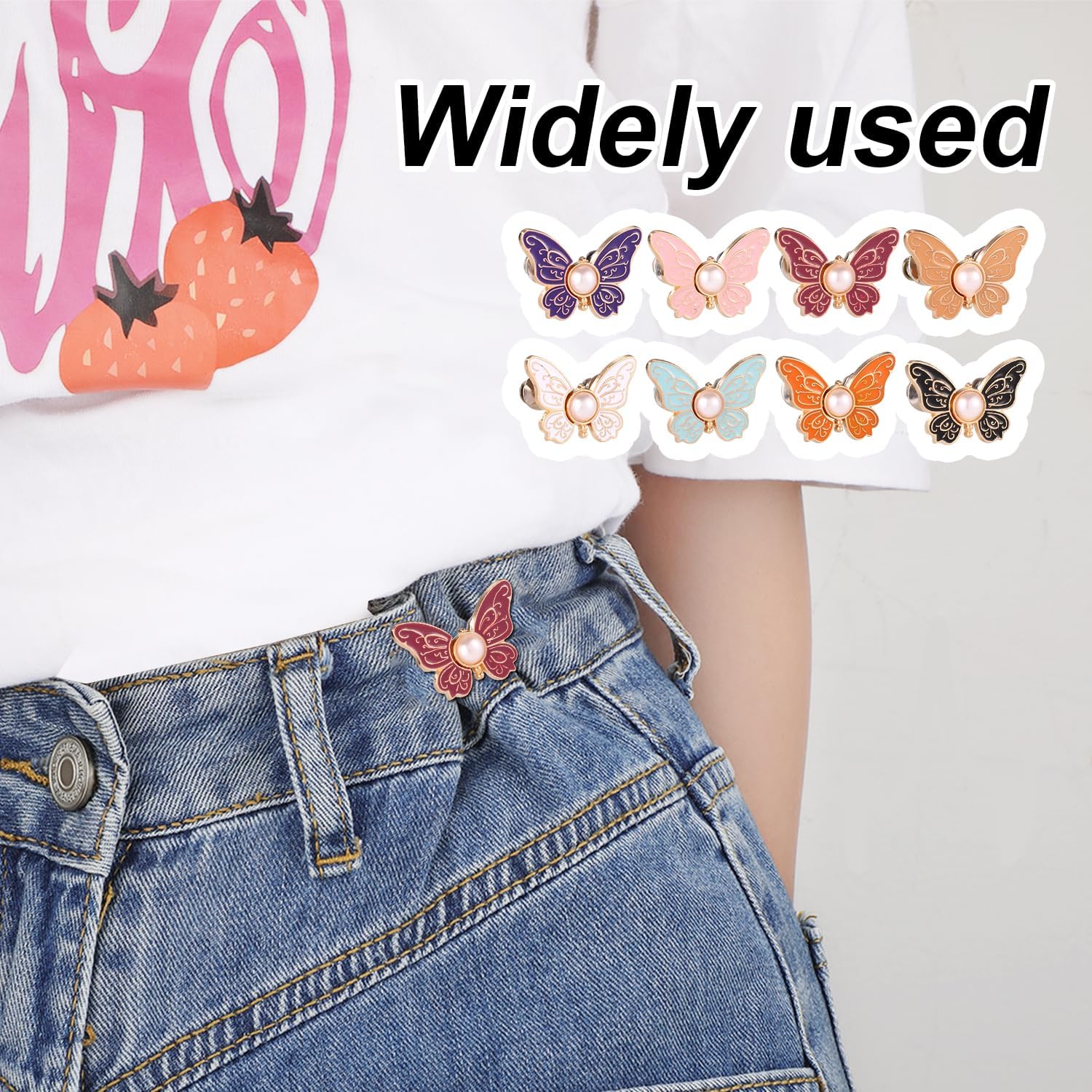 🔥8Pcs Butterfly Pants Waist Tightener