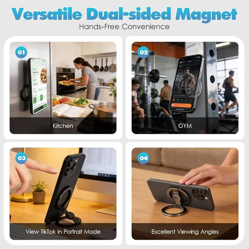 🔥Magnetic Phone Stand & Fidget Spinner Combo