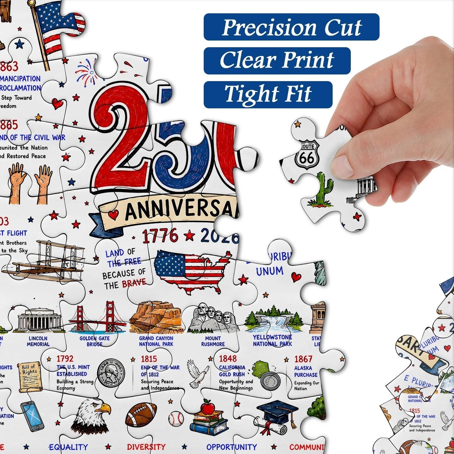 Patriotic America Jigsaw Puzzle 1000 Pieces