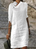 Women'S Three Quarter Sleeve Casual Dress