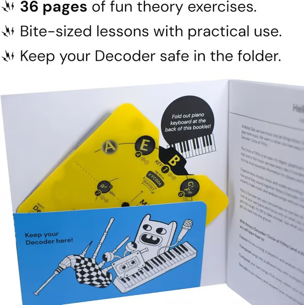 🔥LAST DAY 50% OFF - 🎵Circle of Fifths Music Theory Decoder Set