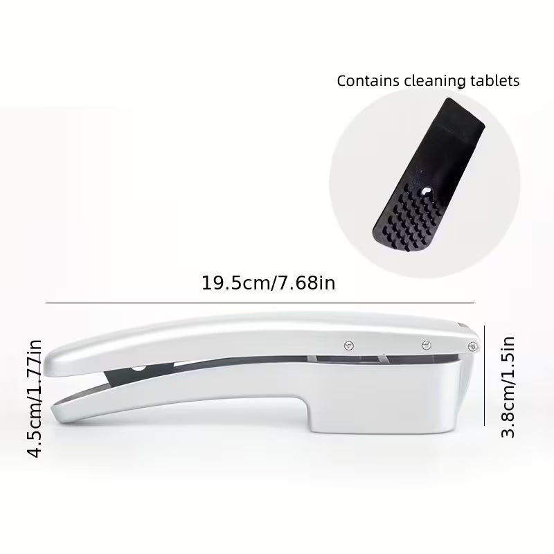 1pc Garlic Slicer And Mincer 2-In-1 Garlic Press