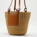 Mitsubishi Grass Handmade Oblique Woven Beach Straw Bag