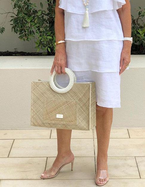 Romantic Soft White Tiered Dress