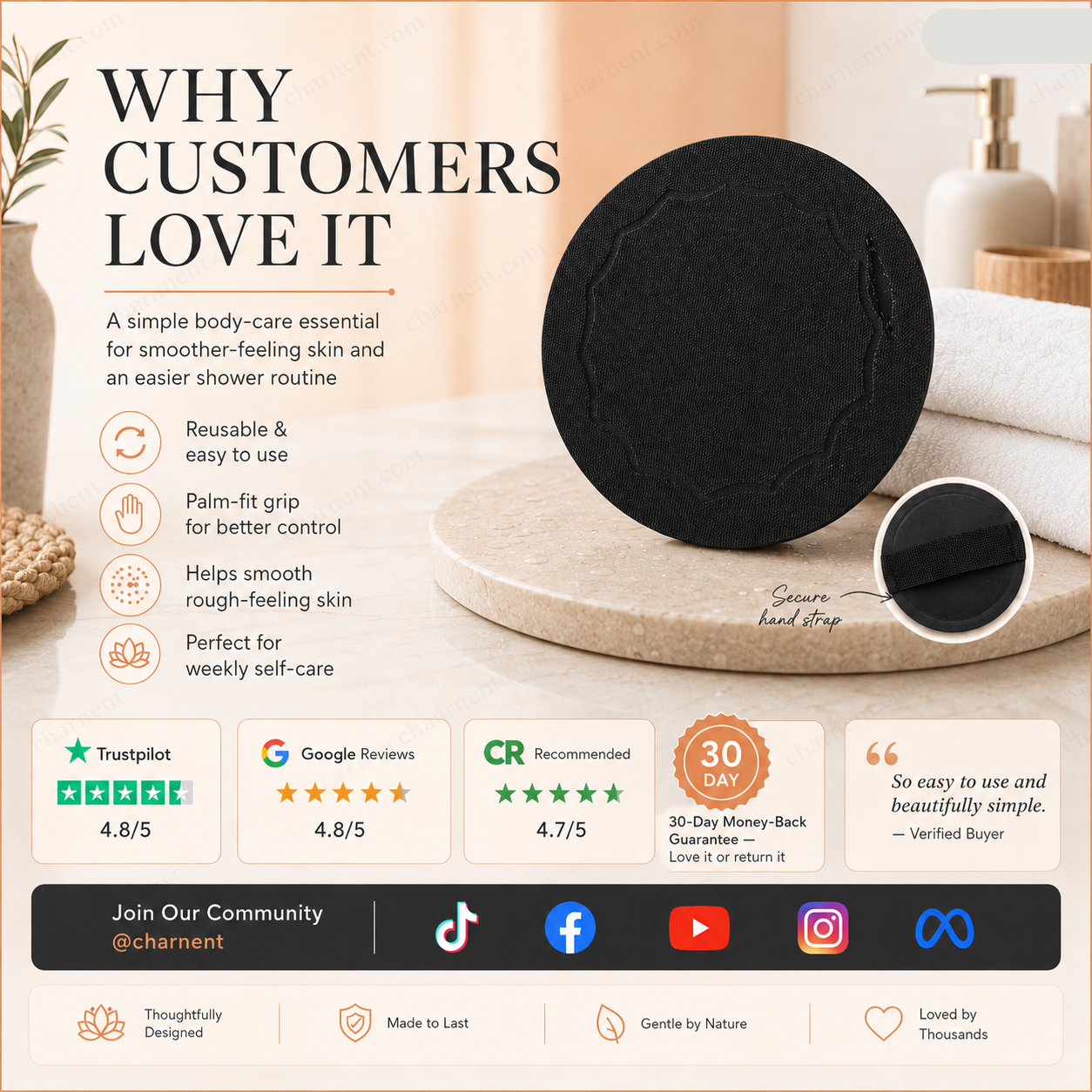 🥳2026 HOT SALE💞50K+ SOLD!🌸 50% OFF! Scrub Bath Pads – Gently exfoliate, unclog pores, reveal brighter skin. Durable rubber, easy to rinse. A little scrub goes a long way! ✨🛀