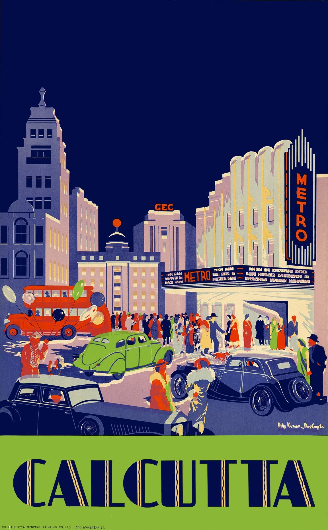 Calcutta by PrintCollection - Oil Painting canvas print