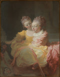 The Two Sisters by Jean Honoré Fragonard - Oil Painting canvas print