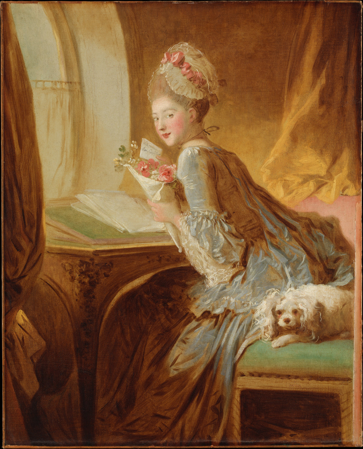 The Love Letter by Jean Honoré Fragonard - Oil Painting canvas print