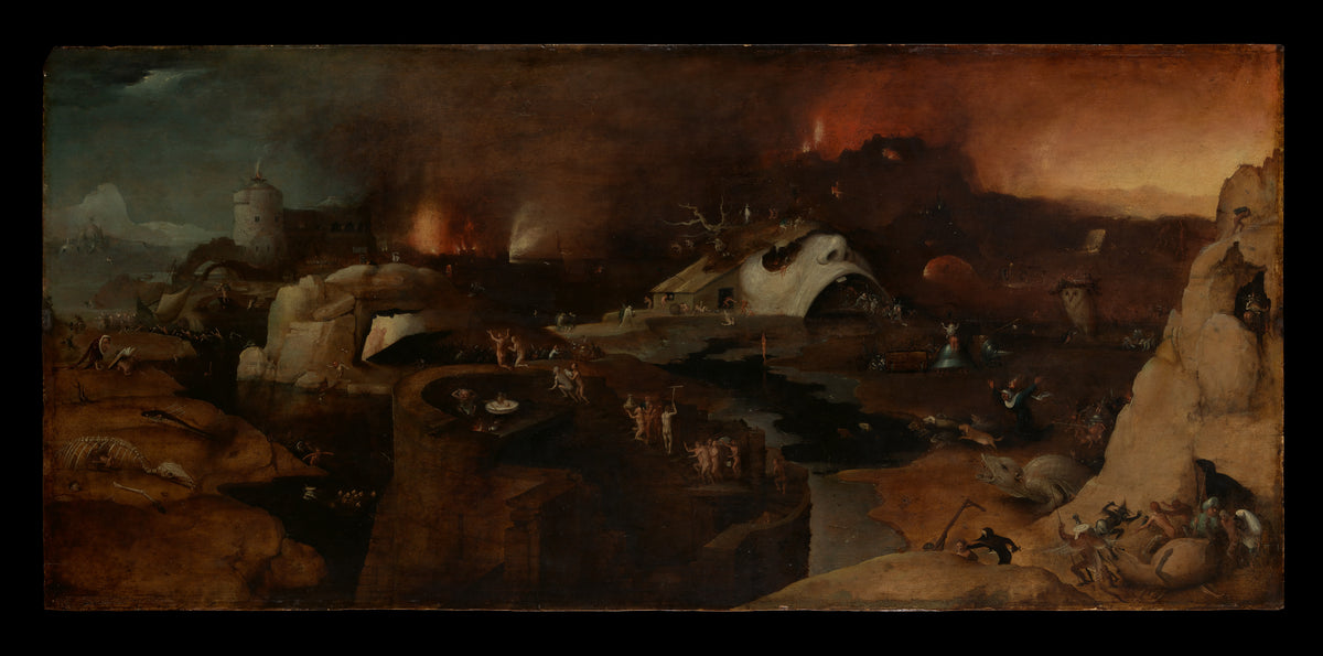 Christ's Descent into Hell by Hieronymus Bosch - Northern Renaissance canvas print