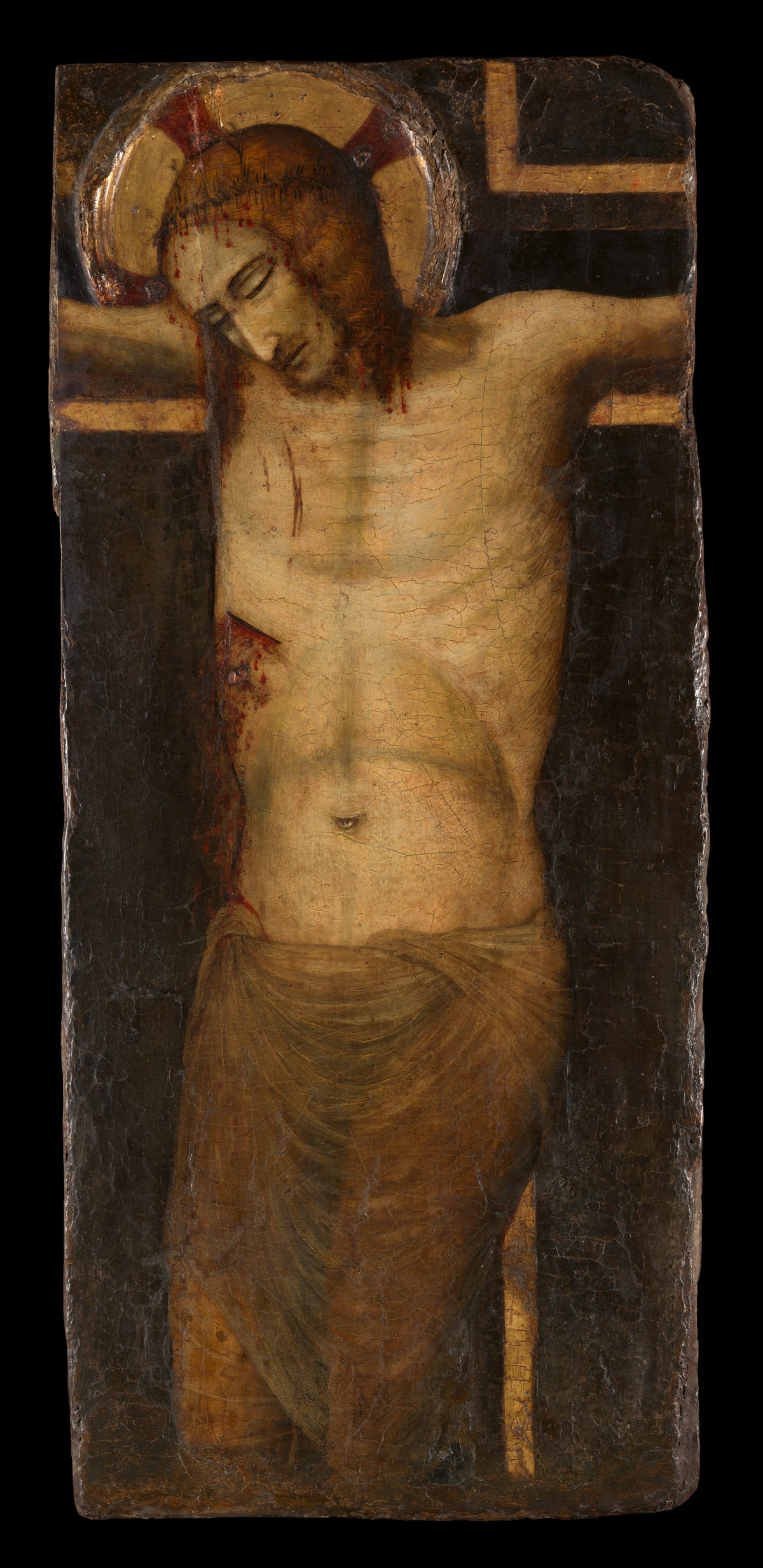 The Crucified Christ by Pietro da Rimini - Tempera canvas print