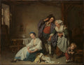 Broken Eggs by Jean-Baptiste Greuze - Oil Painting canvas print