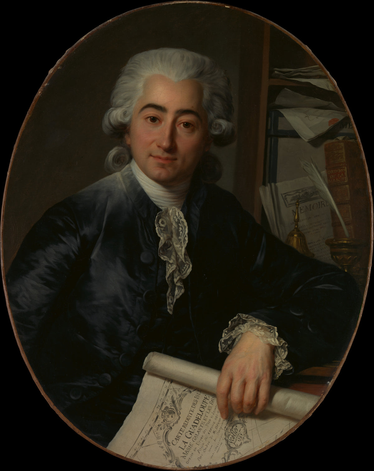 Eugne Joseph Stanislas Foullon d'Ecotier 17531821 by Antoine Vestier - Oil Painting canvas print