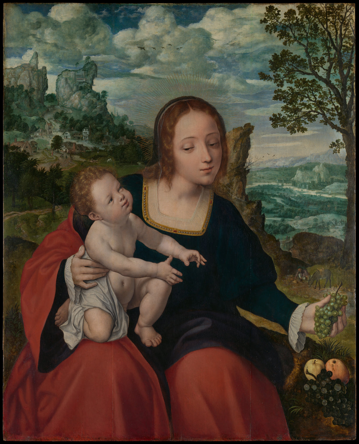 The Rest on the Flight into Egypt by Jan Massys - Classic Art canvas print