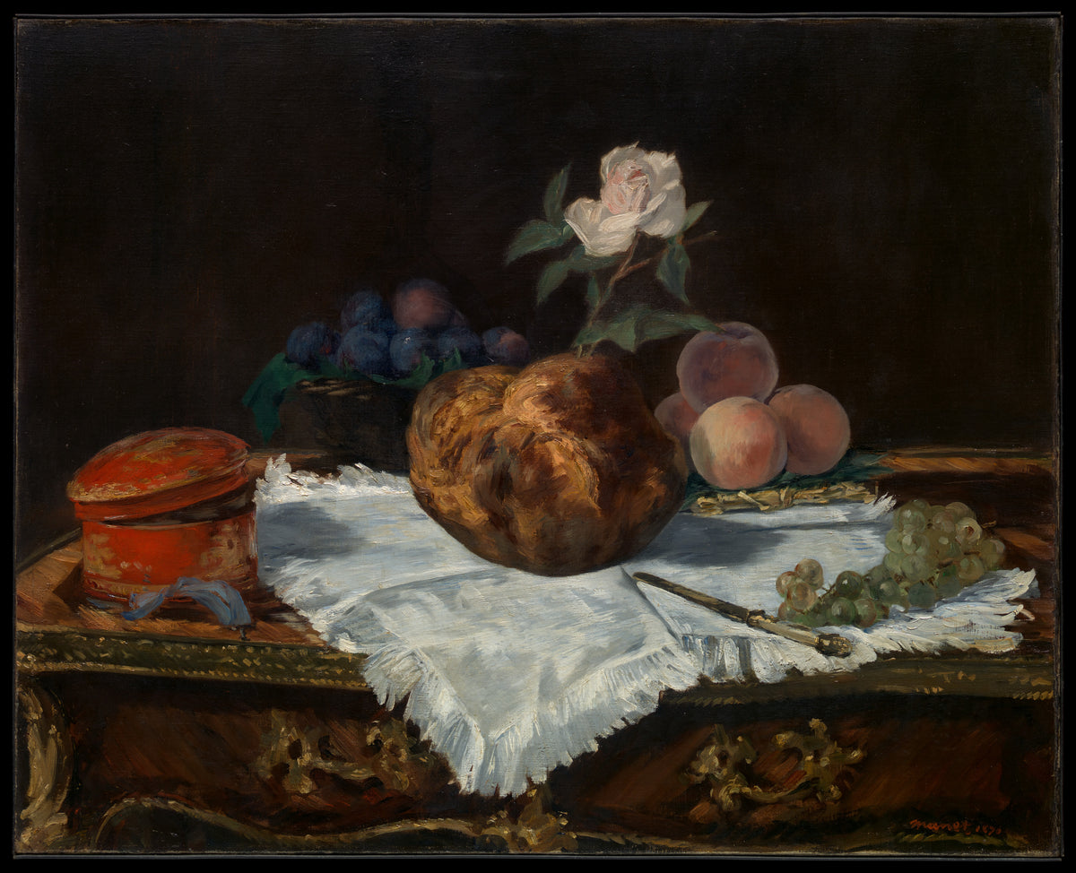 The Brioche by Edouard Manet - Impressionist canvas print