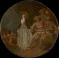 The Country Dance by Antoine Watteau - Classic Art canvas print