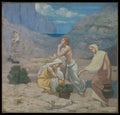 The Shepherd's Song by Pierre Puvis de Chavannes - Oil Painting canvas print