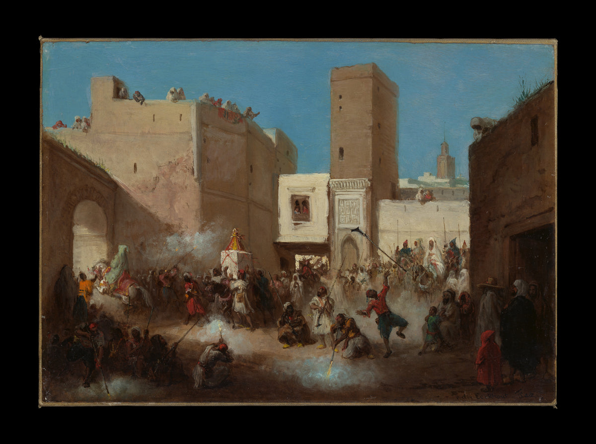 Wedding Procession by Victor Eeckhout - Oil Painting canvas print