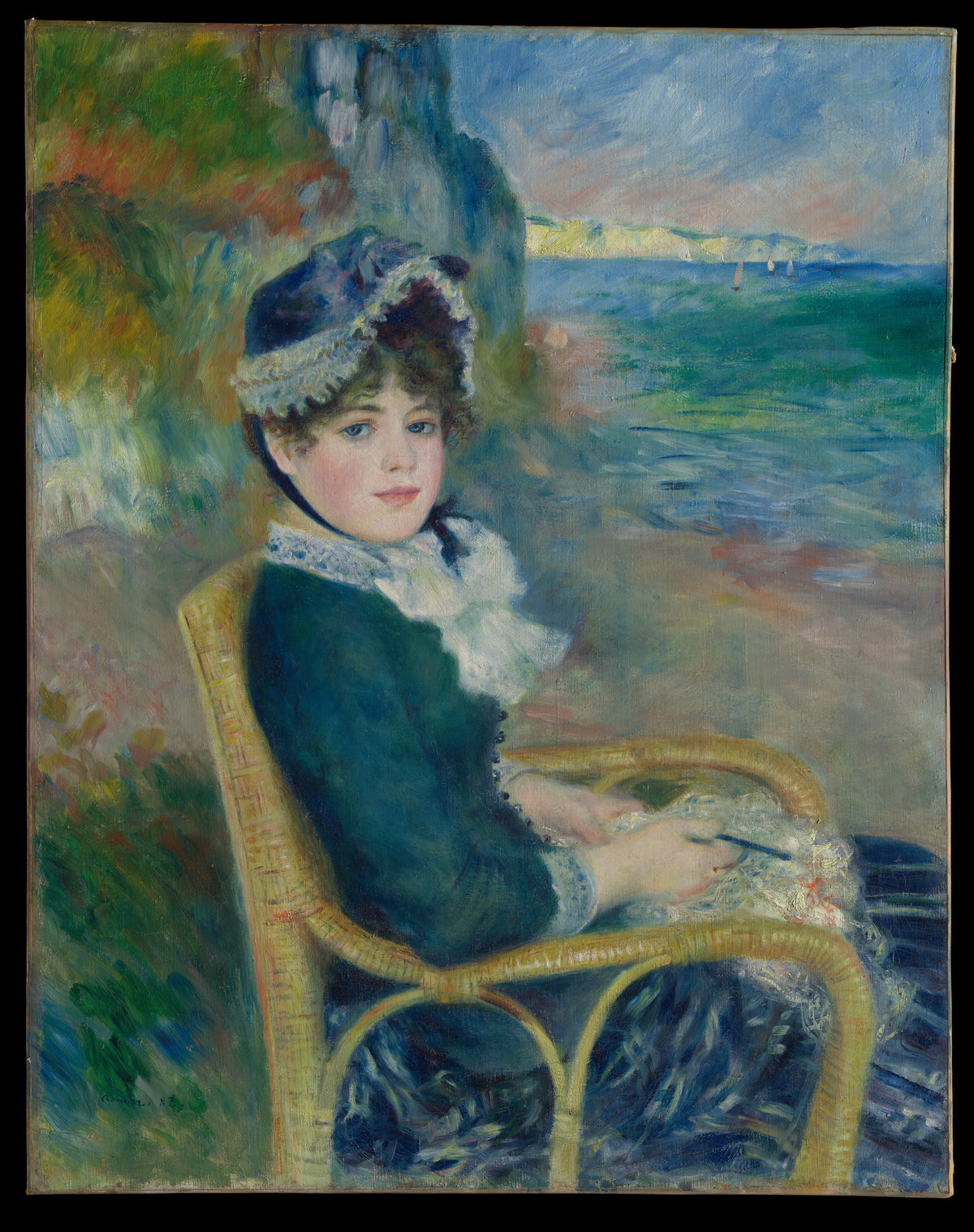 By the Seashore by Auguste Renoir - Impressionist canvas print