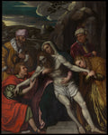 The Entombment by Moretto da Brescia (Alessandro Bonvicino) - Oil Painting canvas print