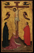 The Crucifixion by Stefano da Verona (Stefano di Giovanni d'Arbosio di Francia) - Tempera canvas print