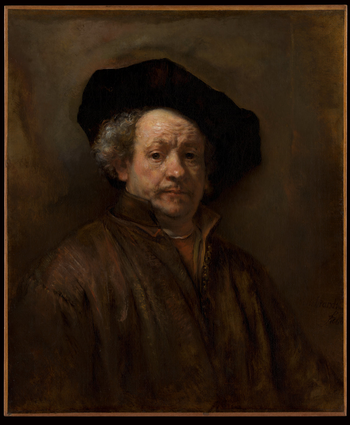 Self-Portrait by Rembrandt (Rembrandt van Rijn) - Baroque canvas print