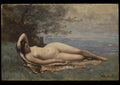 Bacchante by the Sea by Camille Corot - Realist canvas print