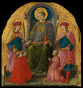 Saint Lawrence Enthroned with Saints and Donors by Fra Filippo Lippi - Tempera canvas print