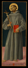 Saint Francis of Assisi by Antoniazzo Romano (Antonio di Benedetto Aquilio) - Tempera canvas print