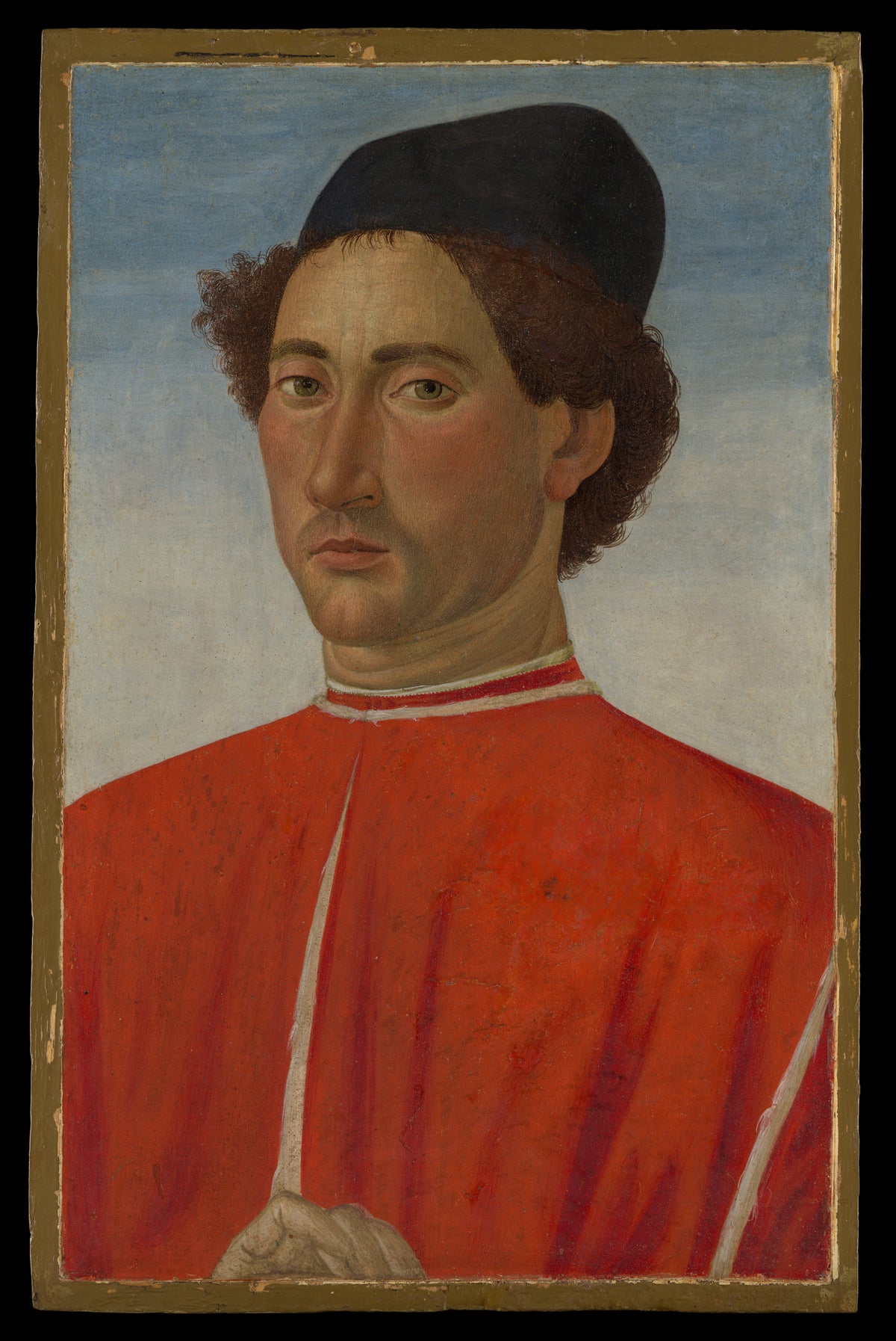 Portrait of a Man by Cosimo Rosselli - Tempera canvas print