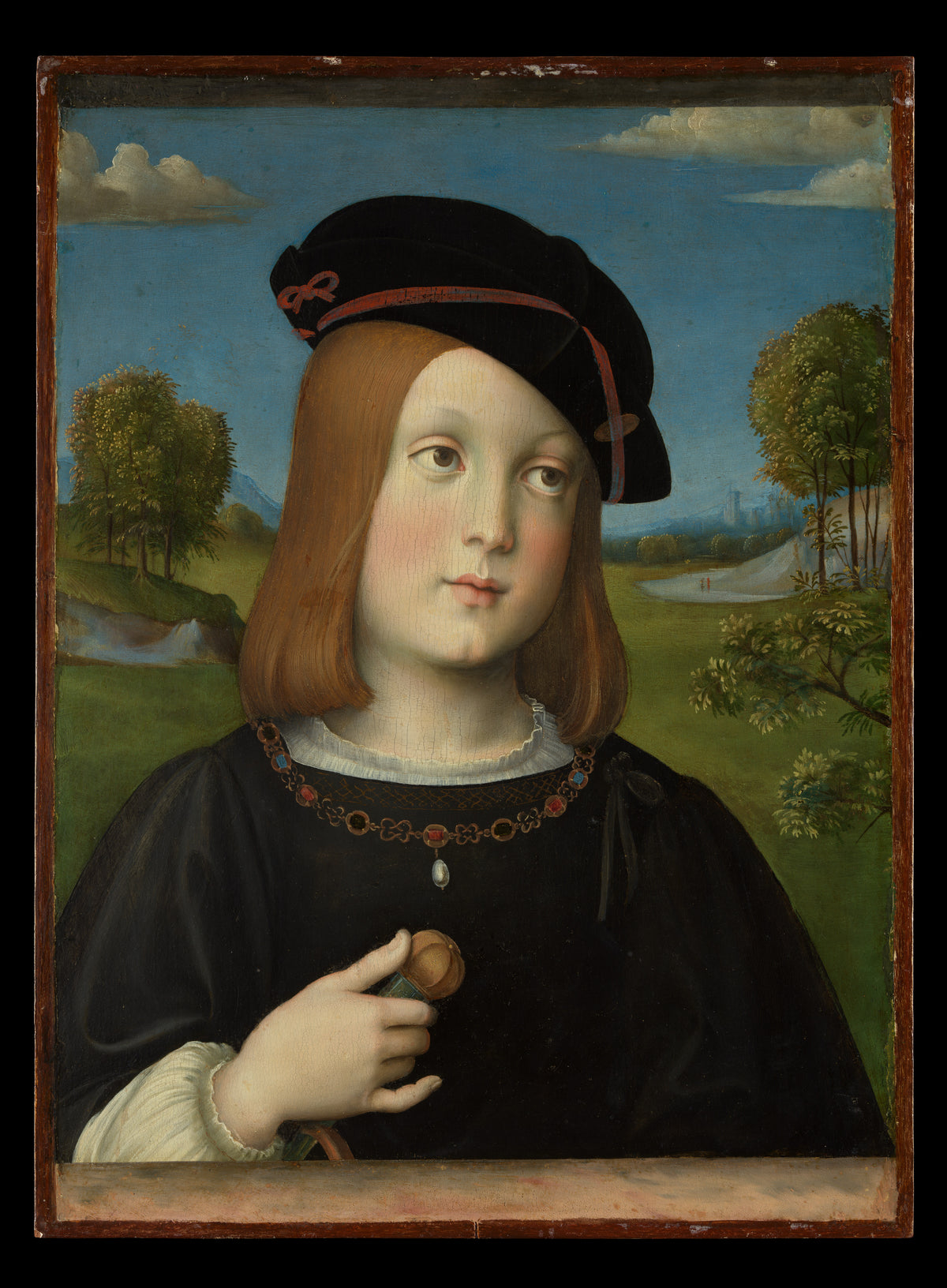 Federico Gonzaga 15001540 by Francesco Francia - Tempera canvas print