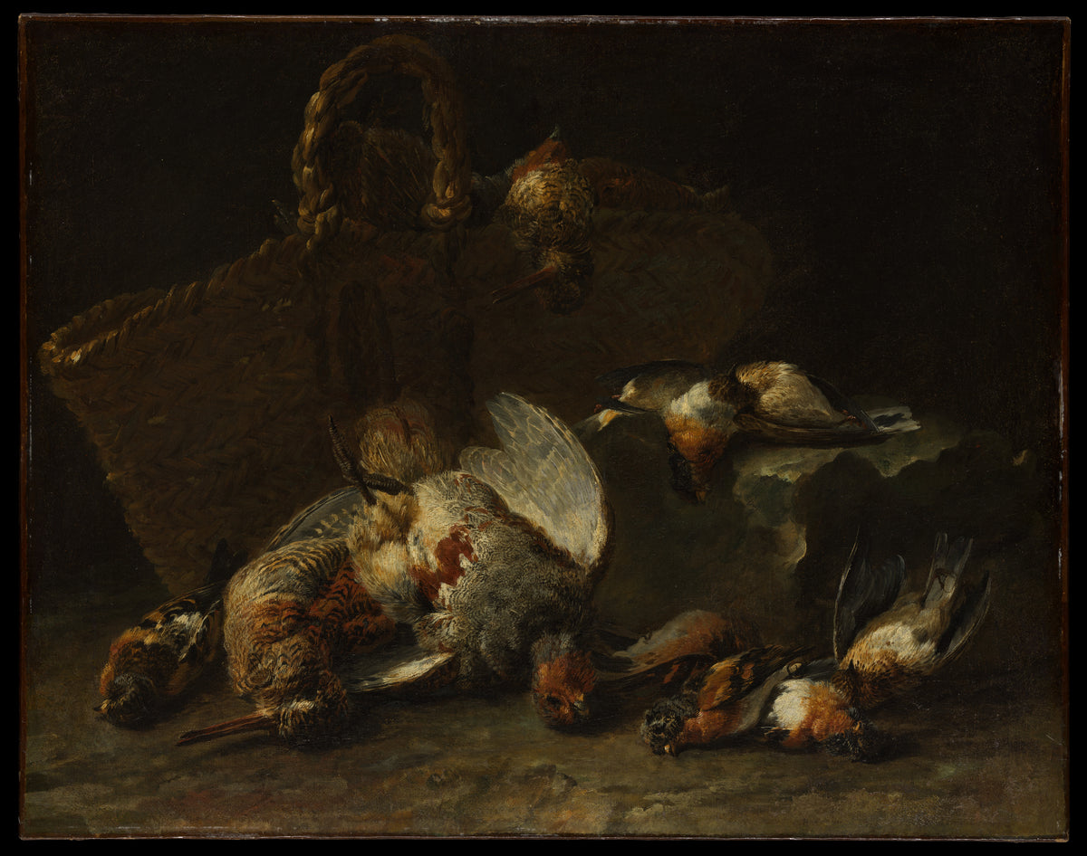 A Basket and Birds by Jan Fyt - Oil Painting canvas print