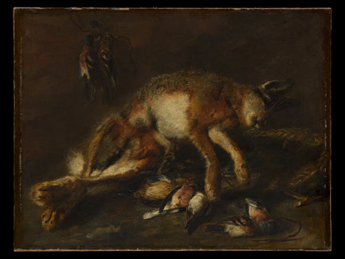 A Hare and Birds by Jan Fyt - Oil Painting canvas print