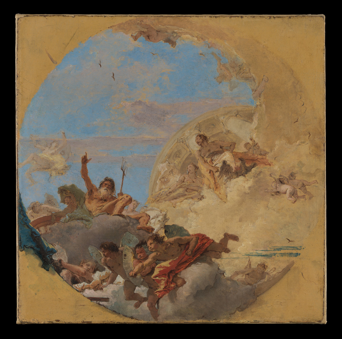 Neptune and the Winds by Giovanni Battista Tiepolo - Oil Painting canvas print
