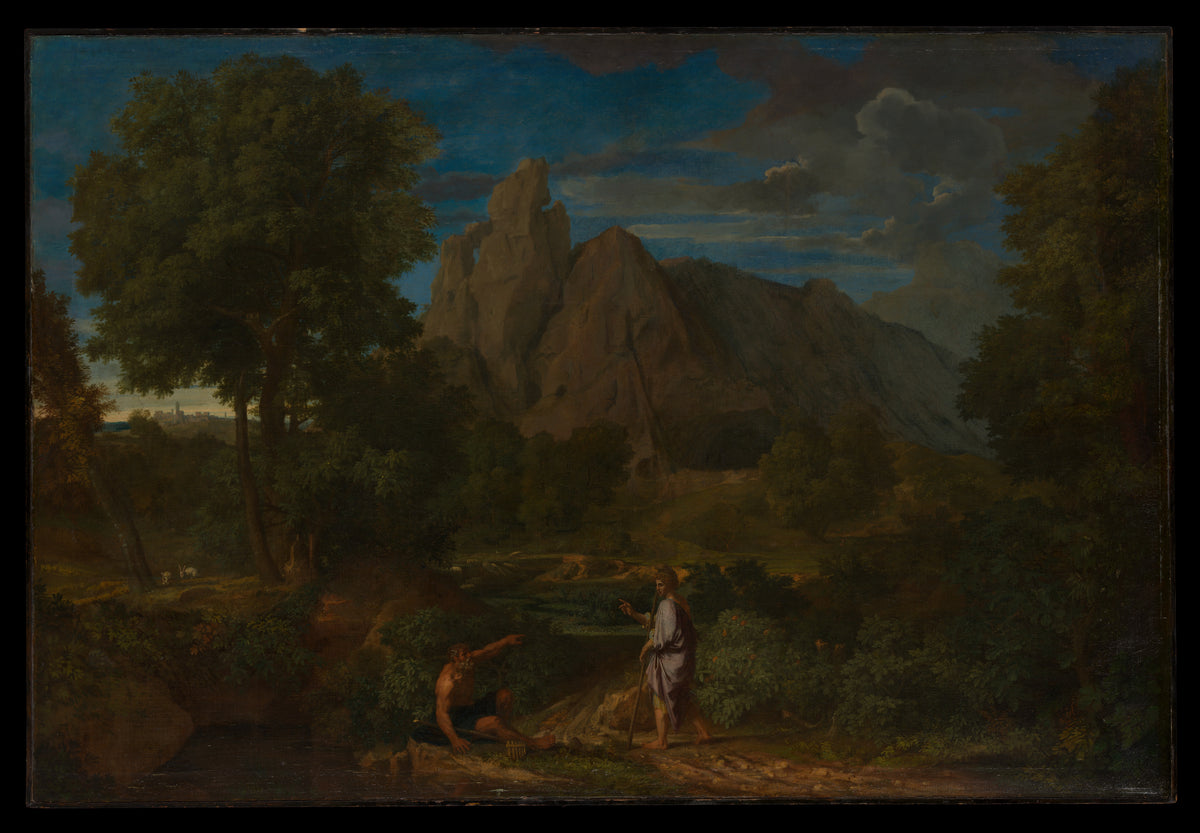 Mercury and Battus by Francisque Millet - Oil Painting canvas print