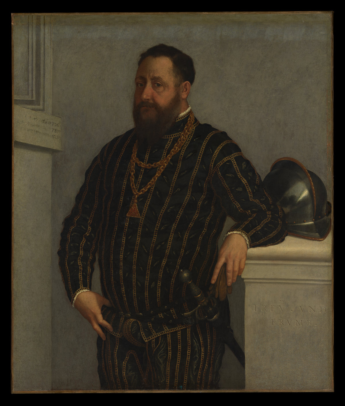 Portrait of a Man by Giovanni Battista Moroni - Oil Painting canvas print