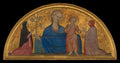 Madonna and Child with Donors by Giovanni da Milano - Tempera canvas print
