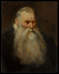 Study Head of an Old Man with a White Beard by Anthony van Dyck - Classic Art canvas print