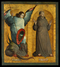 Saints Michael and Francis by Juan de Flandes - Classic Art canvas print